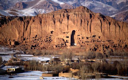 The snow in Bamyan Province of central Afghanistan