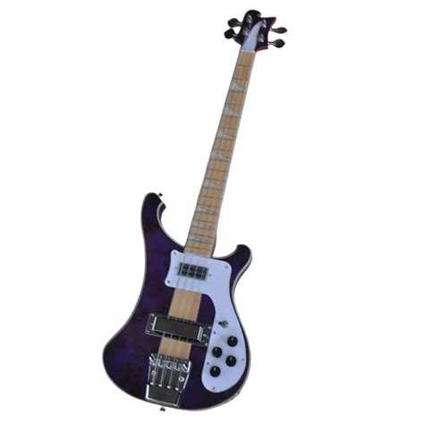 Customizable Purple Electric Purple Bass Guitar With Maple Fingerboard ...