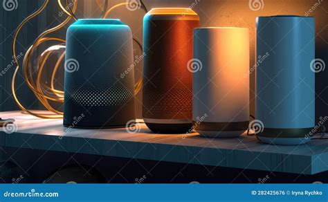 Smart Speakers in Modern Room, AI Generated Stock Photo - Image of ...