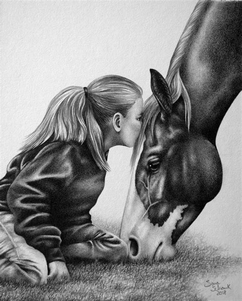 Realistic and life like pencil drawings of horses and dogs from your photographs by artist Sara ...