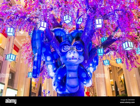 Chinese New year decorations in the Venetian hotel in Las Vegas Stock ...