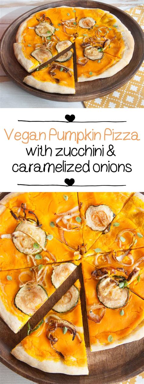 Vegan Pumpkin Pizza Recipe with zucchini | Elephantastic Vegan