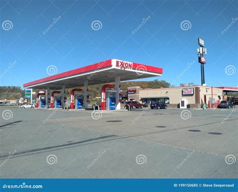 Exxon USA Gas Station Editorial Image | CartoonDealer.com #107978484