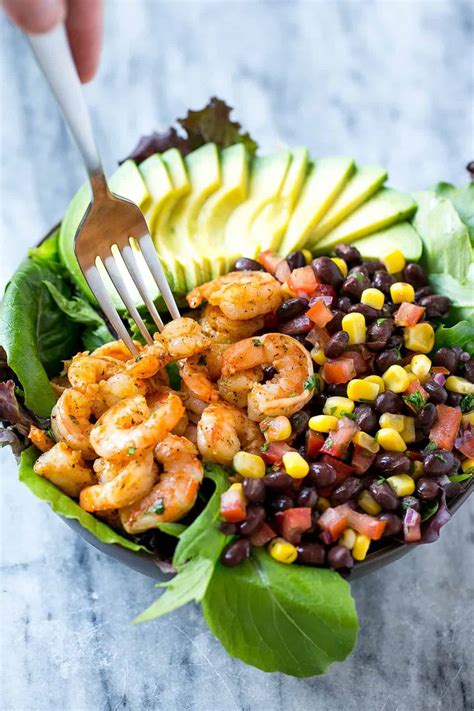 Easy Mexican Shrimp Salad Recipe | Healthy Fitness Meals