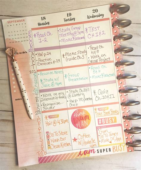 Genius Planner Layout Ideas To Be Crazy Organized At College & School ...