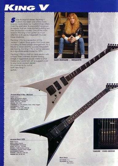 1993 - Jackson King V Pro Mustaine Signature - Guitars Collector