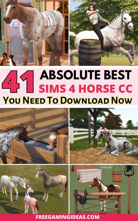 41+ Sims 4 Horse CC You Have to Check Out Now | Sims 4 pets mod, Sims 4, Sims 4 pets