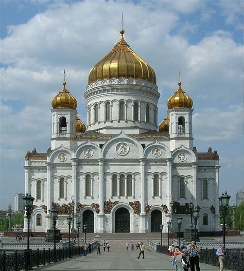 Cathedral of Christ the Saviour over Moscow River. Moscow | Church ...