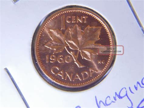 Canadian Penny 1960 Slightly Hanging 0