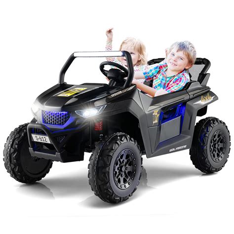 OLAKIDS 2 Seater Kids Ride on Car, 12V Electric Truck UTV with Remote