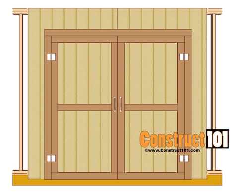 Shed Door Plans - PDF Download - Construct101