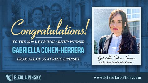 Meet Winner of 2019 Rizio Lipinsky Heiting $10,000 Law Scholarship