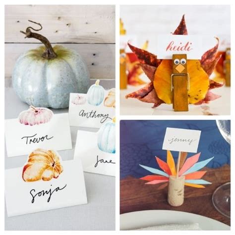 20 DIY Thanksgiving Place Card Ideas- A Cultivated Nest