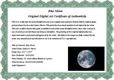 Certificate Of Authenticity Wording – printable receipt template