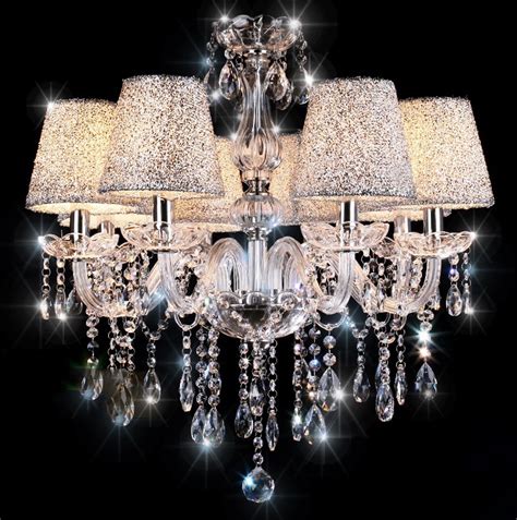 Crystal Chandelier CLEAR 6/8/10 Arm Candle Lamp Water Droplet with ...