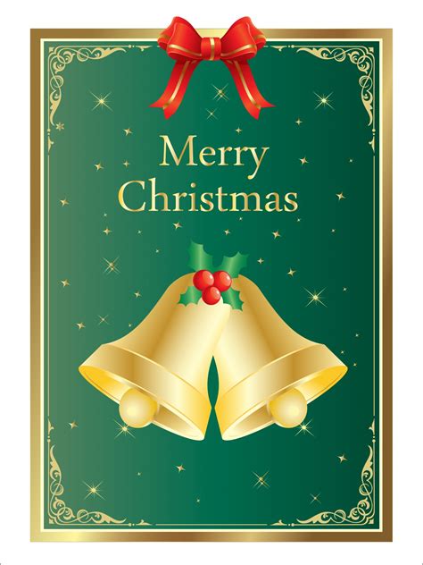 Christmas Bells Card Template Free Stock Photo - Public Domain Pictures