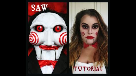 SAW Puppet (Billy the Doll) Makeup Tutorial ! - YouTube