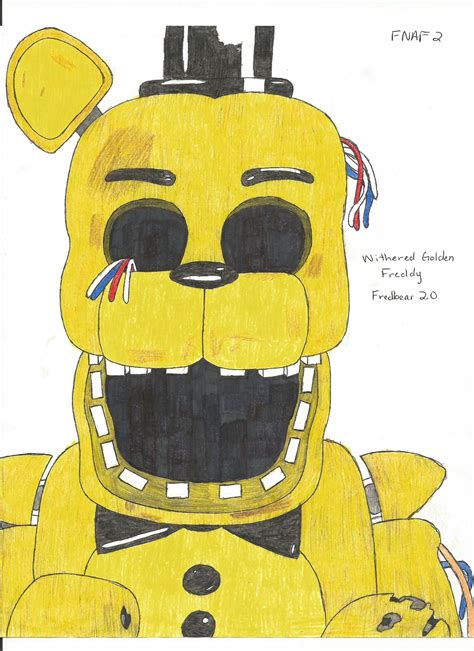 a drawing of a yellow dog with black eyes