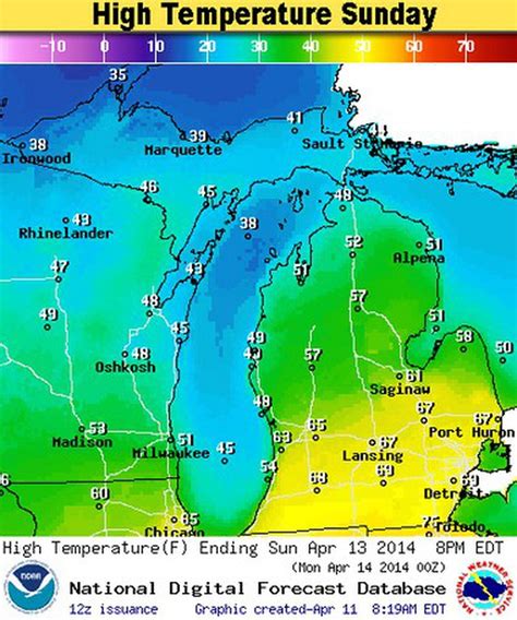 Michigan weekend weather: Temps climb to 70s south, very wet north ...