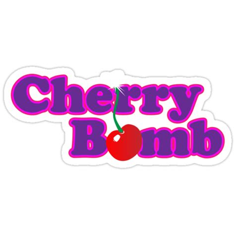 "Cherry Bomb" Stickers by superiorgraphix | Redbubble