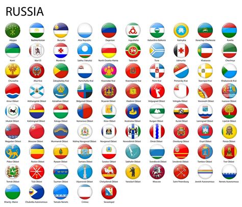 all Flags of regions of Russia template for your design 21852311 Vector Art at Vecteezy