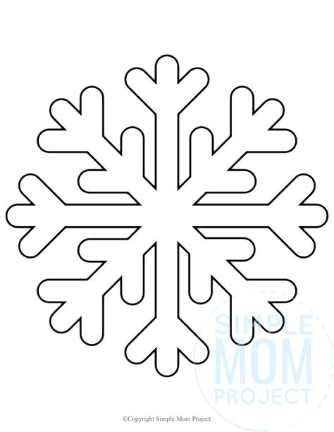 Free Printable Large Snowflake Templates - Simple Mom Project