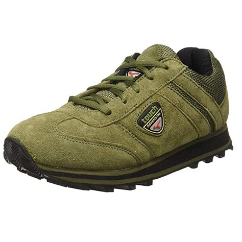 Buy Lakhani Men’s Shoes (Olive) Lightweight, Comfortable Running Shoes Suede Leather with Non ...