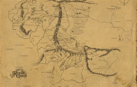 Lord Of The Rings Map Wallpaper