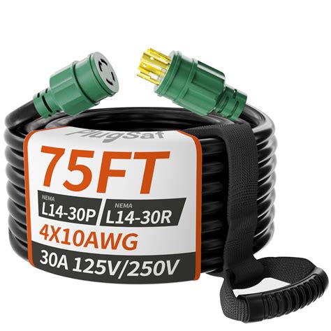 Snapklik.com : PlugSaf 75FT 30 Amp Generator Extension Cord 4 Prong