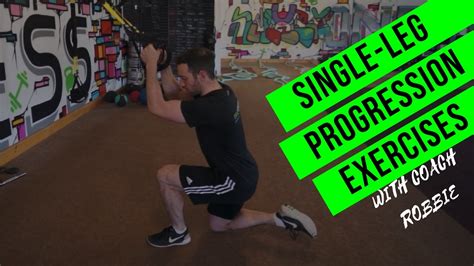 Single-leg Squat Progression Exercises - YouTube