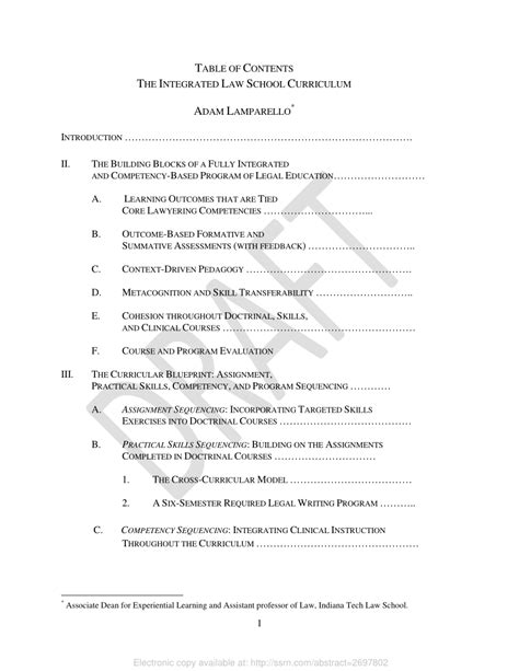 (PDF) The Integrated Law School Curriculum