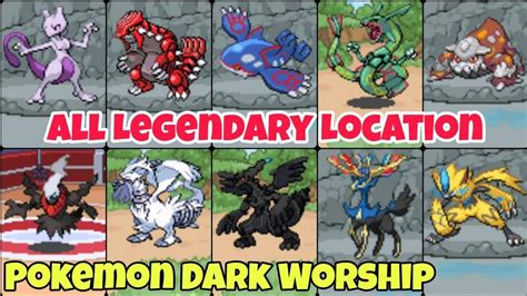 Pokemon Dark Worship 2023 All Legendary Locations | All Mythical And Ultra Beasts Location Part ...