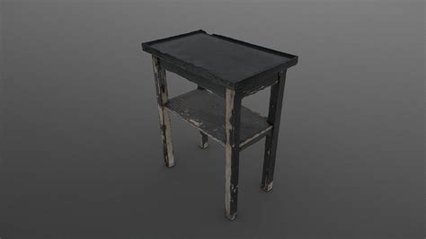 Rustic black table - Download Free 3D model by axonite [662be11] - Sketchfab
