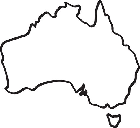 Australia Blank Map World Map Outline Australian Border Angle Png | My XXX Hot Girl