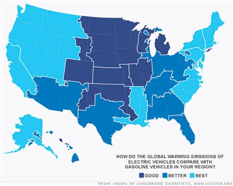 Greenest states to own an electric car - Apr. 26, 2012