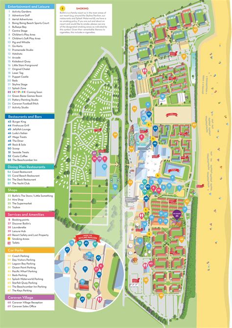 Butlins Skegness Resort Map - Find your happy place