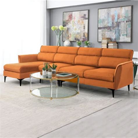 MODERN CONVERTIBLE SECTIONAL Sofa Set L Shape Sofa Couch Chaise for ...