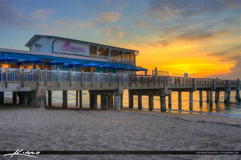 Benny’s On the Beach Lake Worth Pier Sunrise | Royal Stock Photo