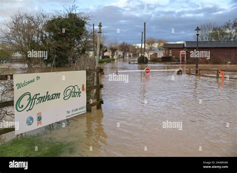 Offenham, Evesham, January 3rd 2024 - Offenham caravan park which is near Evesham in ...