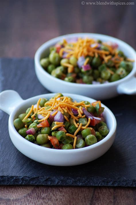 Matar Chaat Recipe - How to Make Healthy Indian Green Peas Chaat