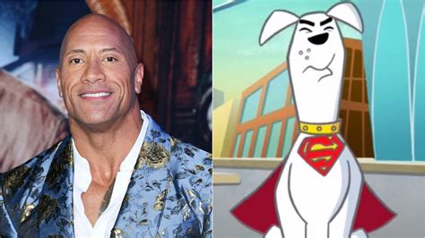 Dwayne Johnson Voicing Krypto The Superdog In DC's Super-Pets Movie