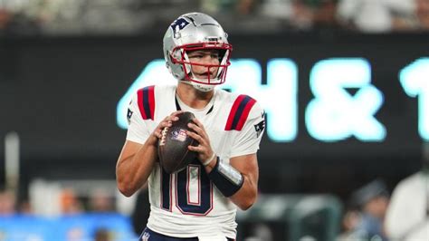 Patriots QB depth chart: New England expected to start Drake Maye in ...