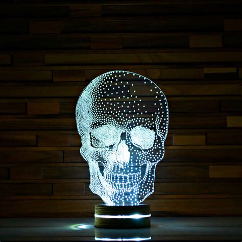 Skull #2 // 3D LED Lamp - ArtisticLamps - Touch of Modern