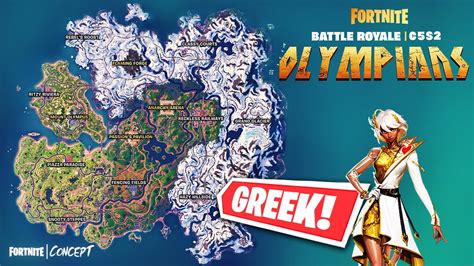 Fortnite Greek Mythology CHAPTER 5 SEASON 2 Map Concept! (Olympians ...