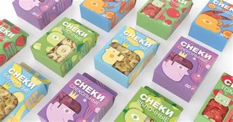 Snack packaging design on Behance