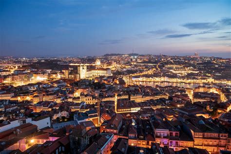 Aerial view of Buildings at Night · Free Stock Photo