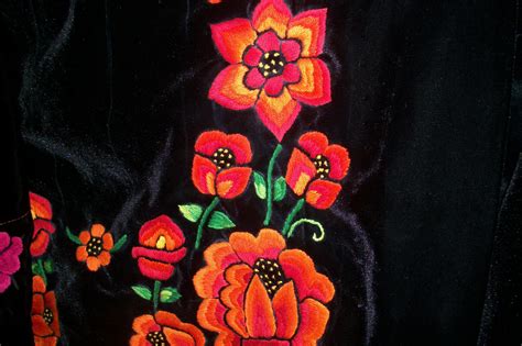 Embroidered Flowers Free Stock Photo - Public Domain Pictures