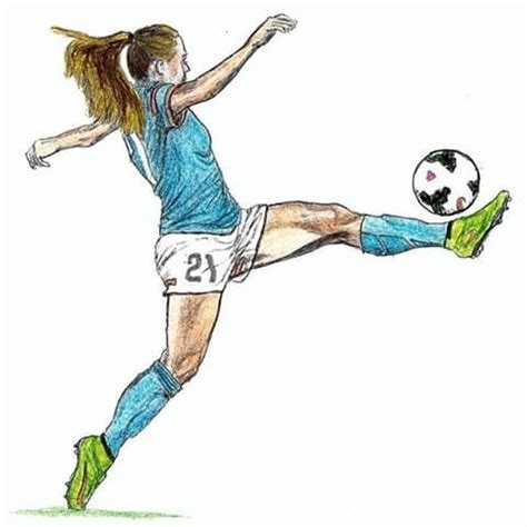 Imagen relacionada #futbolmujer | Soccer drawing, Sports drawings ...