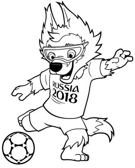 Free Printable FIFA World Cup Coloring Pages