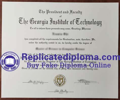 Order Georgia Institute of Technology diploma, buy GT degree ...